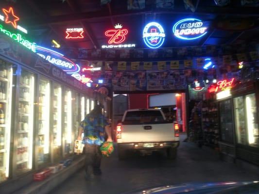 Cool drive through liquor store. Great people.