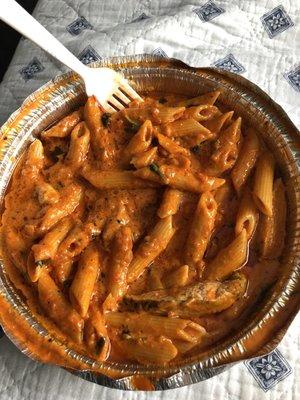 Penne alla Vodka with Chicken