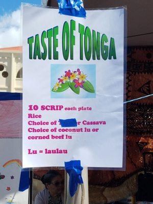 Taste of Tonga