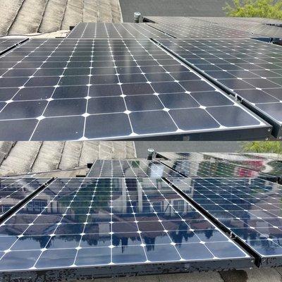 Clean vs Dirty Solar Panels