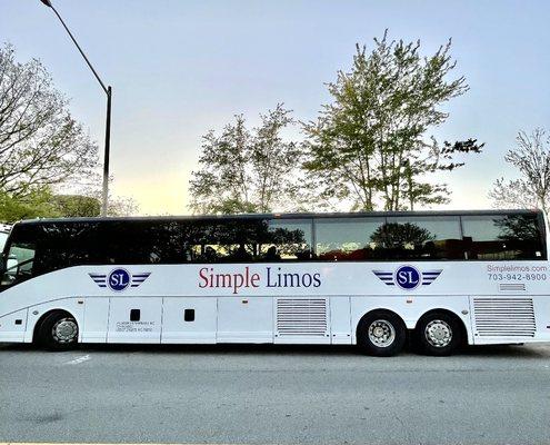 Van Hool - restroom onboard 56-passengers call for reservations.