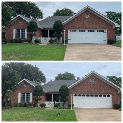 Top photo is new door, bottom photo is the non-working door.