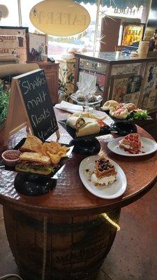 Omg.  Look at some of the daily specials..  oh and... THAT CARROT CAKE IS HUGE!!