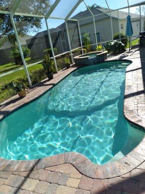 POOL SERVICED BY POOLS NEXTDOOR, TRINITY FL - SENDS REPORT AND PIC WEEKLY!!  BEYOND AWESOME SERIVCE!!!!