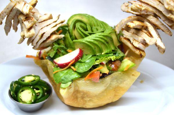 Avocado Salad with Grill Chicken