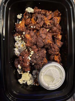 Buffalo Cauliflower (burned/charred). Not edible