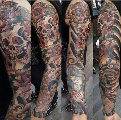 Full traditional Japanese sleeve by Greg @grogdontreadfool