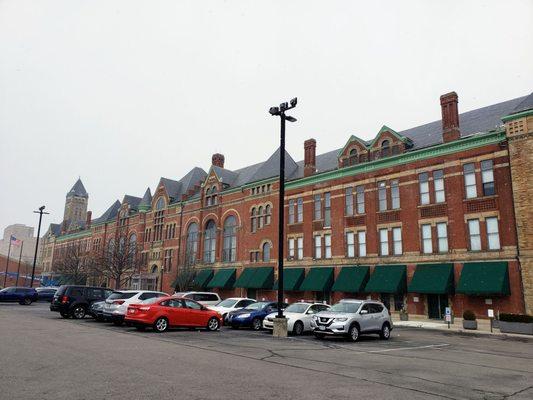 Behind the Heritage Center of Clark County in Downtown Springfield, OH