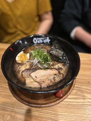 Tonkotsu Black was very flavorful and pork tender.