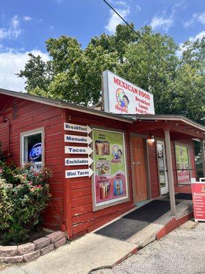 Front of restaurant