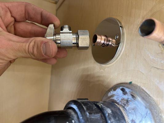 Shut off Valve Replacement