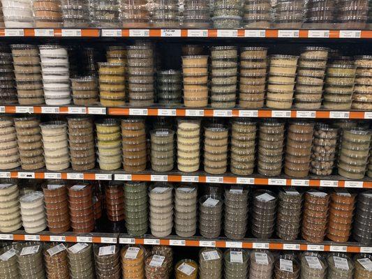 Wall of spices