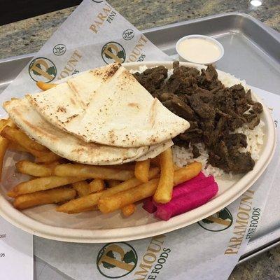 Beef shawarma main course