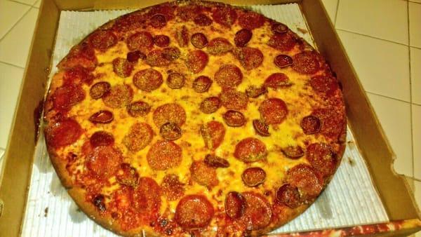 Large Pepperoni - 2 kinds of pepperoni.