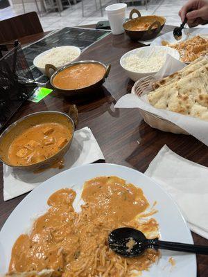 Butter Chicken Masala, paneer Paneer Tikka Butter Masala, Butter Naan