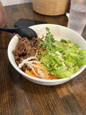 Vermicelli with pork