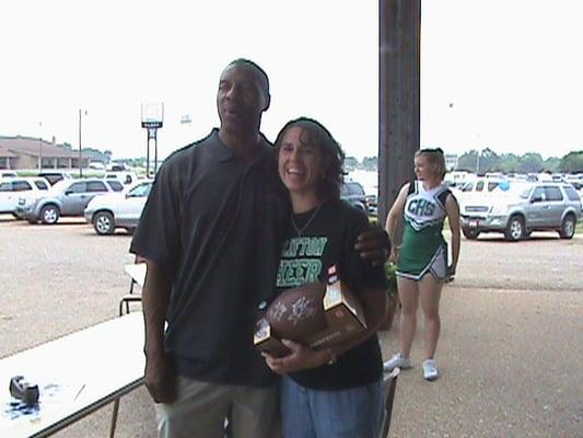 Everson Walls with Contest winner!  2009