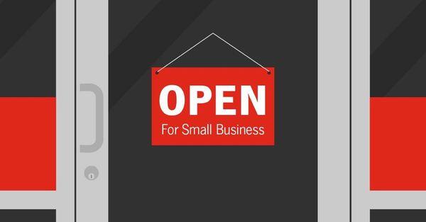 Here to help small business. Please come see us if you have a small business.