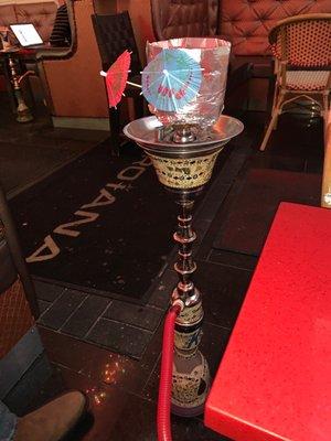 The hookah here is amazing and the staff is very nice. The pineapple head with Rotana special is def something I would recommend!