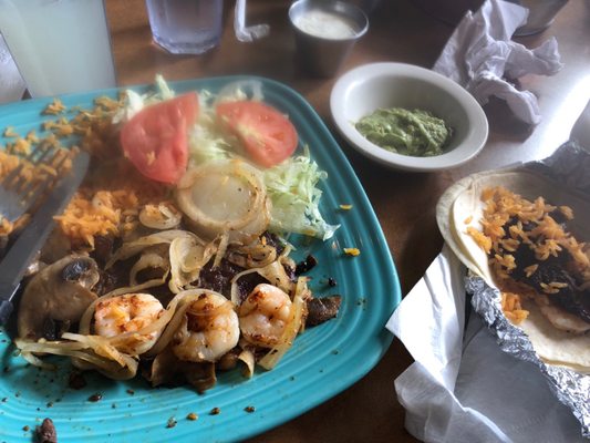 Steak and shrimp