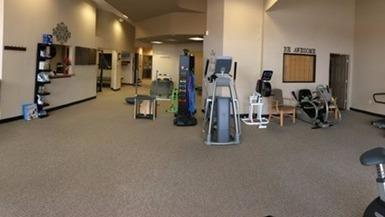 The main gym in our clinic includes 5 pieces of cardio equipment (upright bike, recumbent NuStep, elliptical, arm bike, and a...