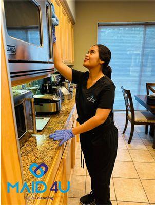 "Indulge in a spotless space! Trust us to handle the cleaning while you unwind."