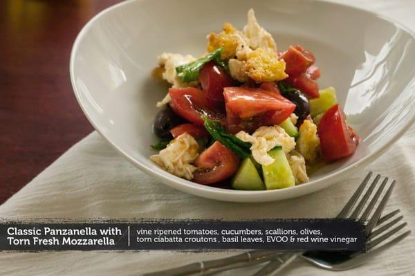 Classic Panzanella with Torn Fresh Mozzarella