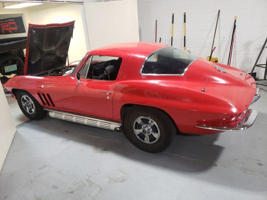 66 Corvette in for some restoration work!