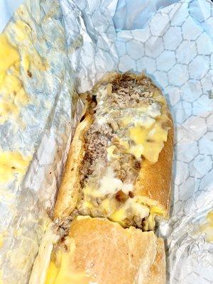 "Original Cheesesteak" (provolone also added) @ Those Guys Pies - 6/27/22