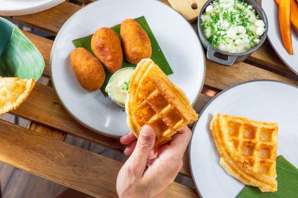 Gluten free Pao de Queijo Waffle