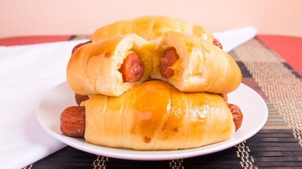 Jumbo sausage and cheese kolaches