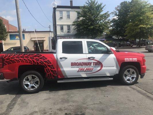 Be on the lookout for the new Broadway Tire Pros truck!