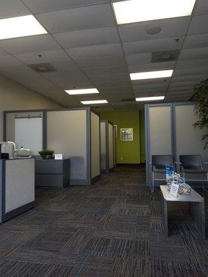 Waiting area & cubicles