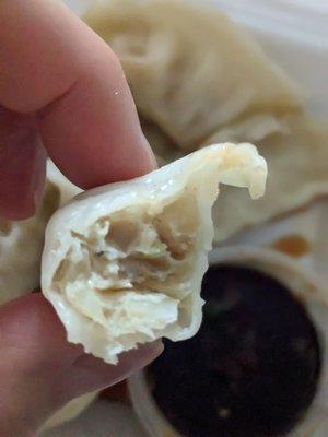 Cross-section of my steamed dumpling