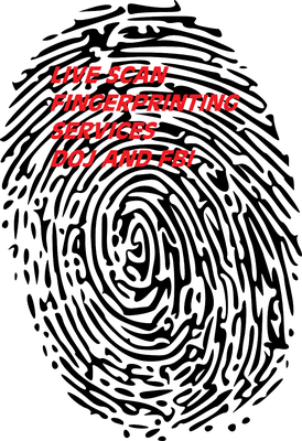 Live Scan Fingerprinting
 Ink Card Fingerprinter
 Electronic FBI Print Submission