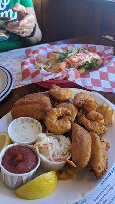 The platter. Too expensive for the small amount of food on the small plate. With tip, what you see in the picture was $85! Too much.