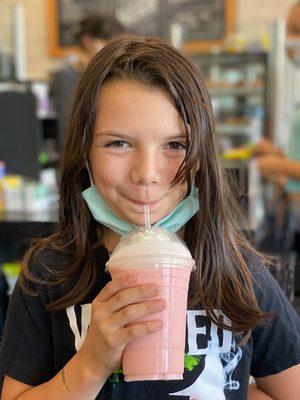 Summer Camps! Our Ripe Strawberry Ripe Smoothie is one of our best sellers!