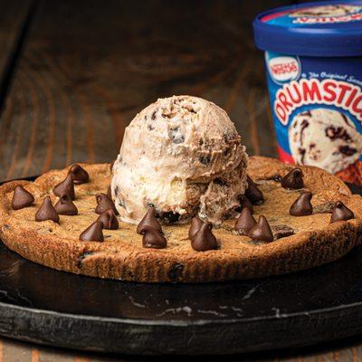 Try our Big & Chewy Chocolate Chip Cookie with our Drumstick Ice Cream! Items sold separately.