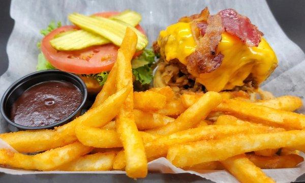 Western Chicken Sandwich with French Fries