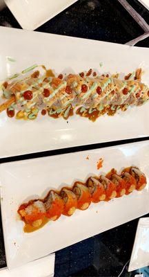 Temptation Roll on the left and New Orleans Roll on the right