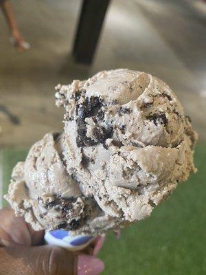 Cookies and cream with huge chunks of Oreo