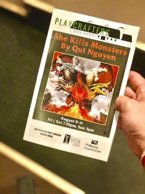 Program for SHE KILLS MONSTERS by Qui Nguyen.