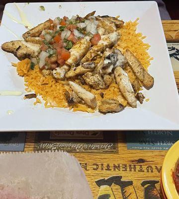 El Patron with only chicken.