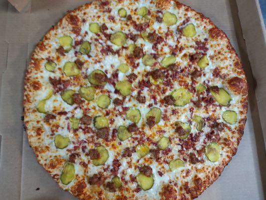 The Porky Pickle Pizza!!!