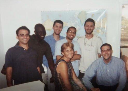 Global Call Forwarding team in the early days.