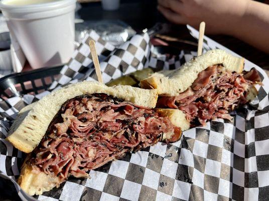 Hot pastrami on rye