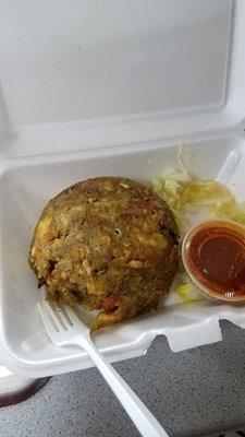 Delicious Mofongo and family meal.