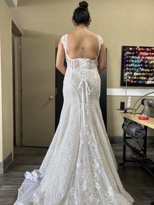 Final fitting . Extremely happy customer