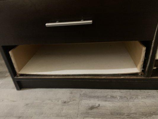 Missing dresser drawer