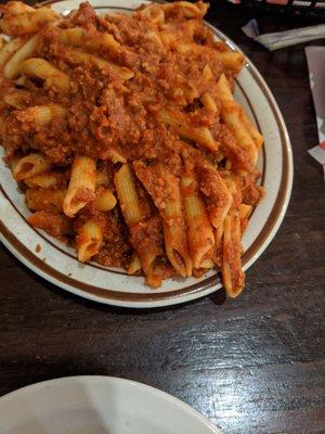 Pasta with meat sauce